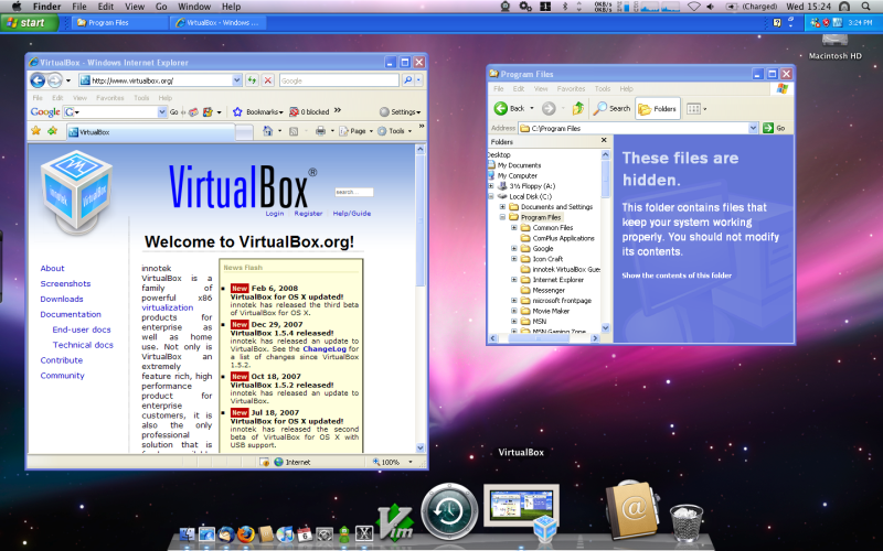 downloading emulator on virtualbox mac